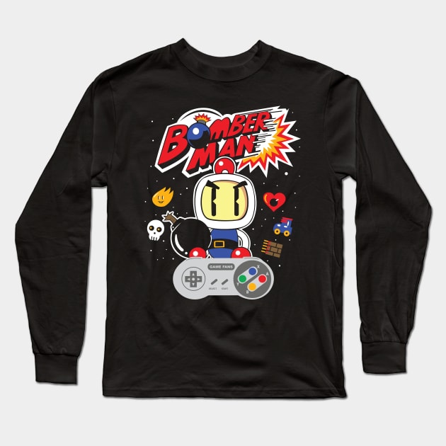 Bomber Long Sleeve T-Shirt by seanartzy